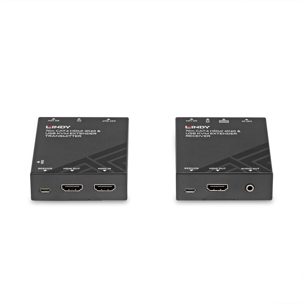LINDY 70m Cat.6 HDMI 4K60, USB & Audio KVM Extender