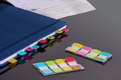 Post-it® Index Strong Haftmarker farbsortiert 4x 10 Streifen