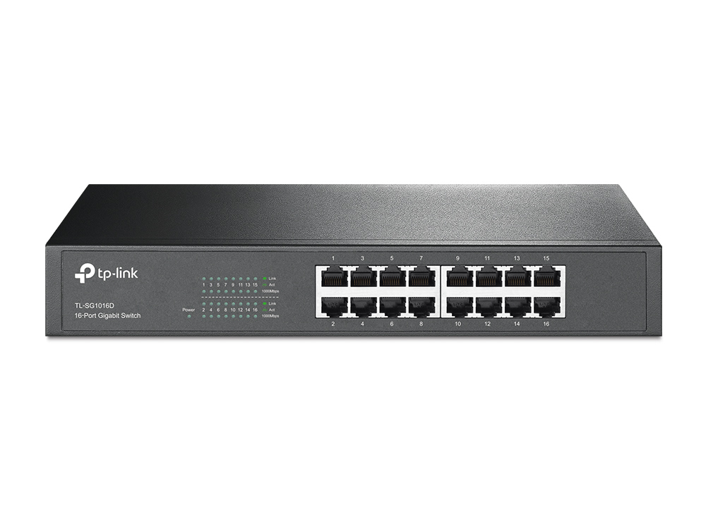 TP-Link Switcher Gigabit 16-port 10/100/1000M TL-SG1016D