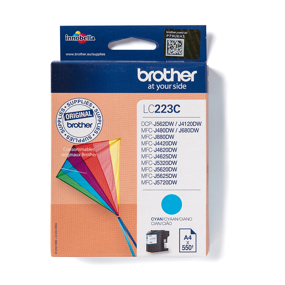 LC-223C INK CARTRIDGE CYAN 550 PAGES ISO STANDARDS 24711