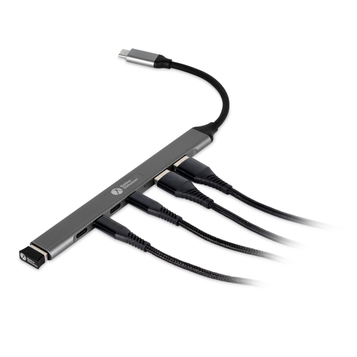 BakkerElkhuizen USB-C Hub 7-in-1 (3 x USB-A + 4 x USB-C)