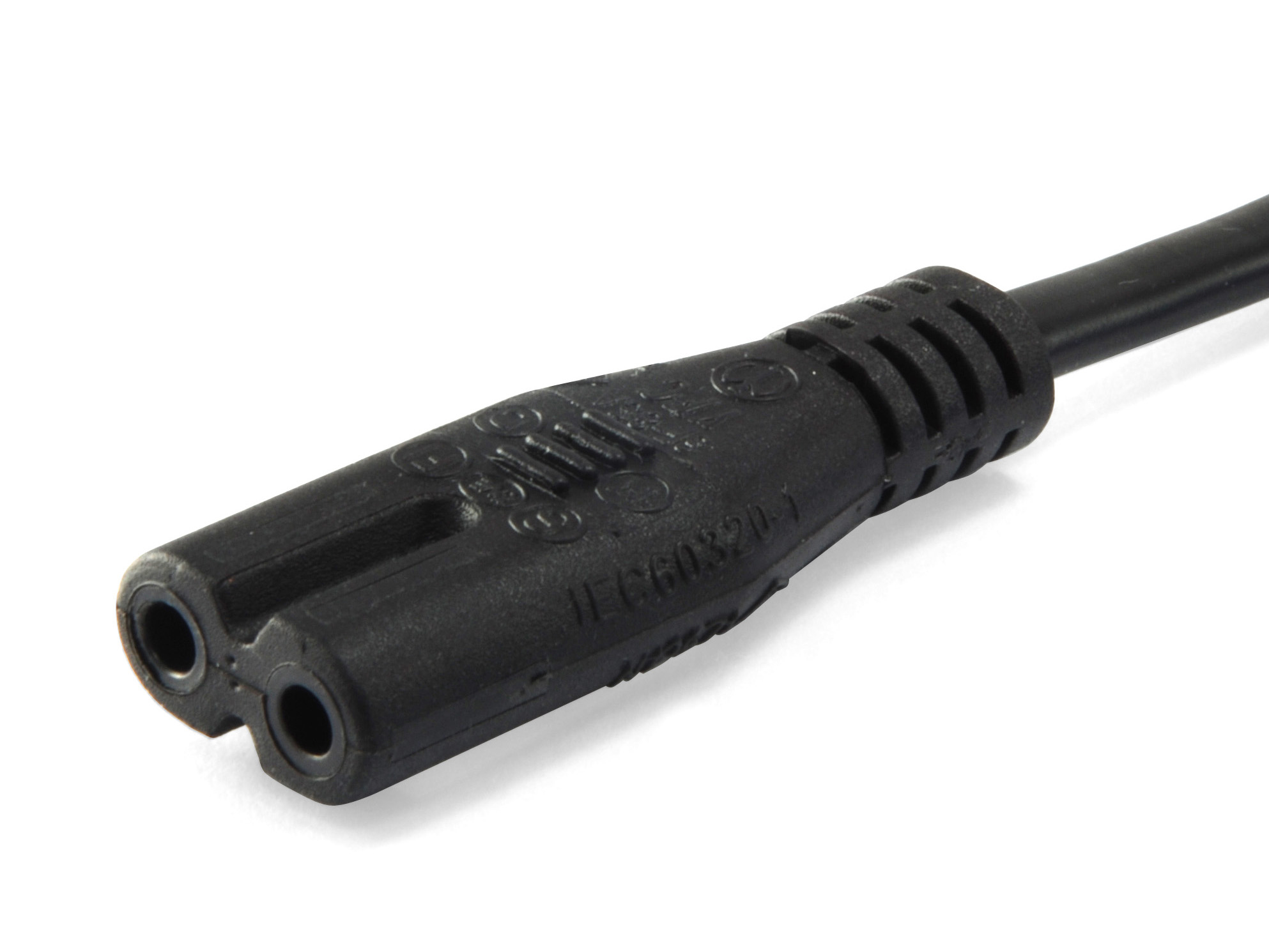 Equip Stromkabel 2pin Euro ->C7 St/Bu schwarz 3.00m PVC Polybeutel