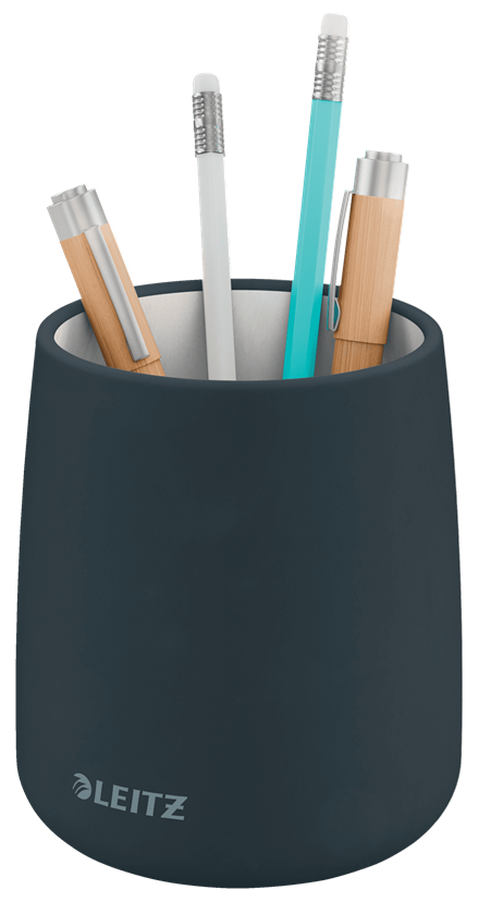 LEITZ Stiftehalter Cosy grau Keramik 8,7 x 8,7 x 10,8 cm