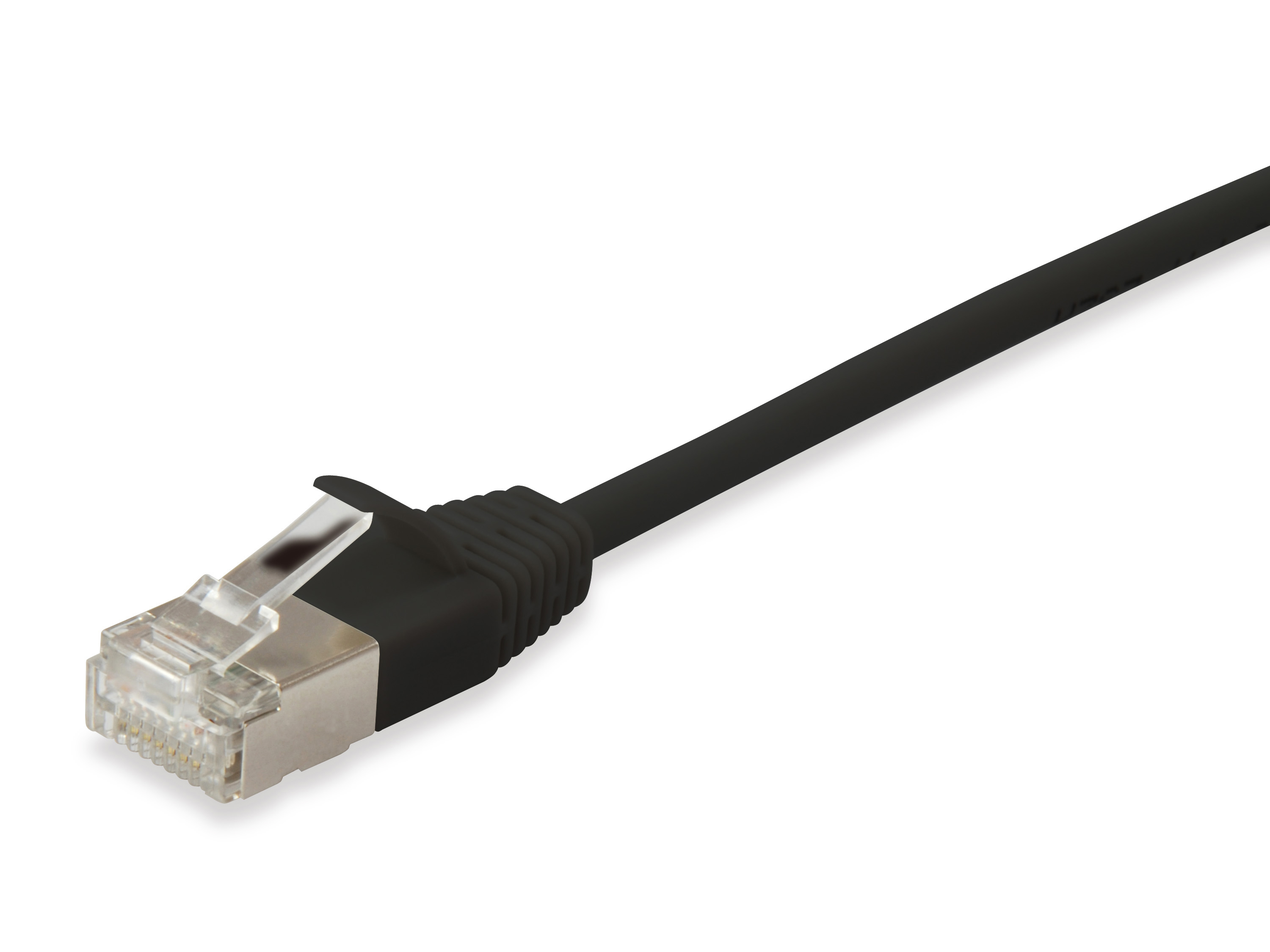 Equip Patchkabel Cat6A SlimFlex F/FTP 0.25m schw.LSZH 2xRJ45 Polybeutel