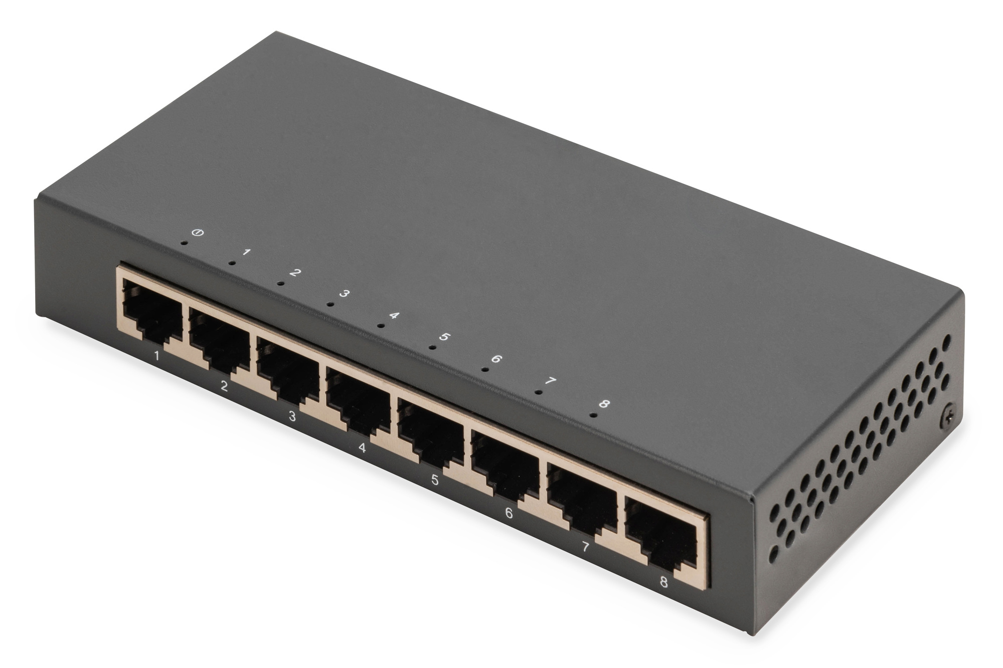DIGITUS Switch 8-Port Gigabit Desktop, Unmanaged, Metallgeh.
