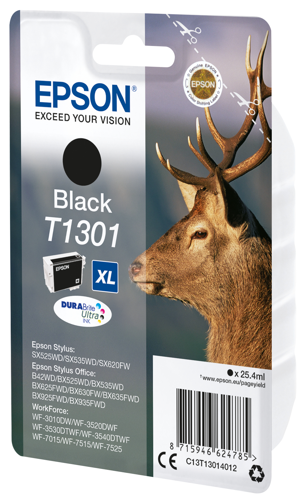 EPSON T1301 XL (Hirsch) schwarz Druckerpatrone