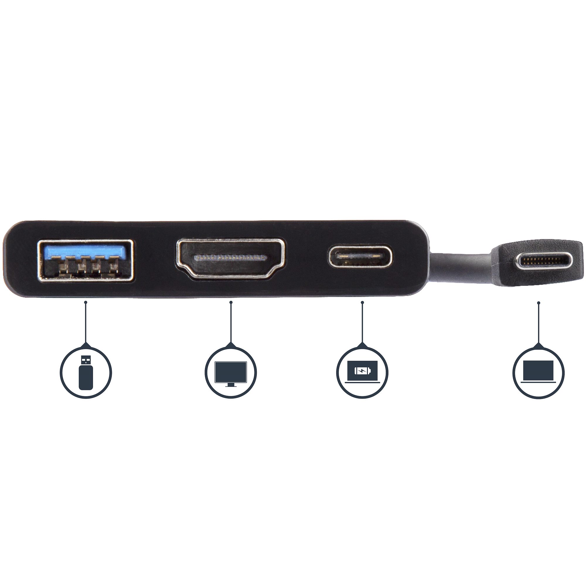 USB-C TO 4K HDMI ADAPTER W/ PD .
