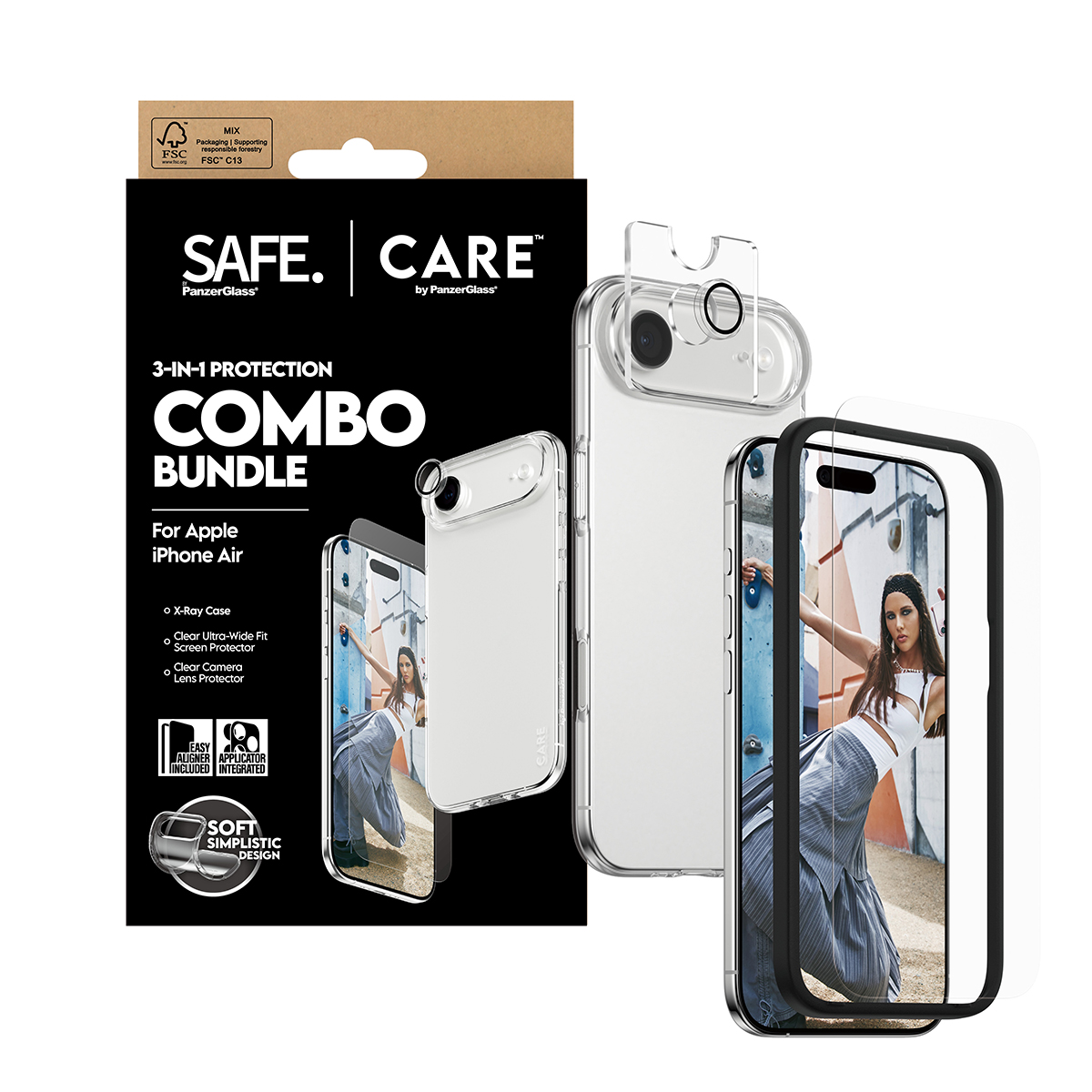 SAFE. CARE BY 3-IN-1 FASHIONABL COMBO BUNDLE IPHONE 17 AIR