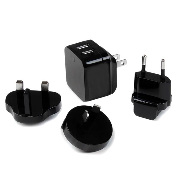 2 PORT USB TRAVEL WALL CHARGER 17W / 3.4A - 110V/220V