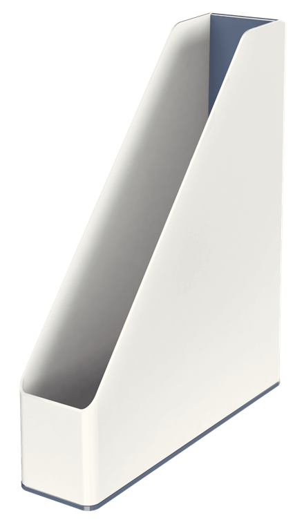 LEITZ Stehsammler WOW Duo Colour 53621001 perlweiß/grau Kunststoff, DIN A4, 1 St.