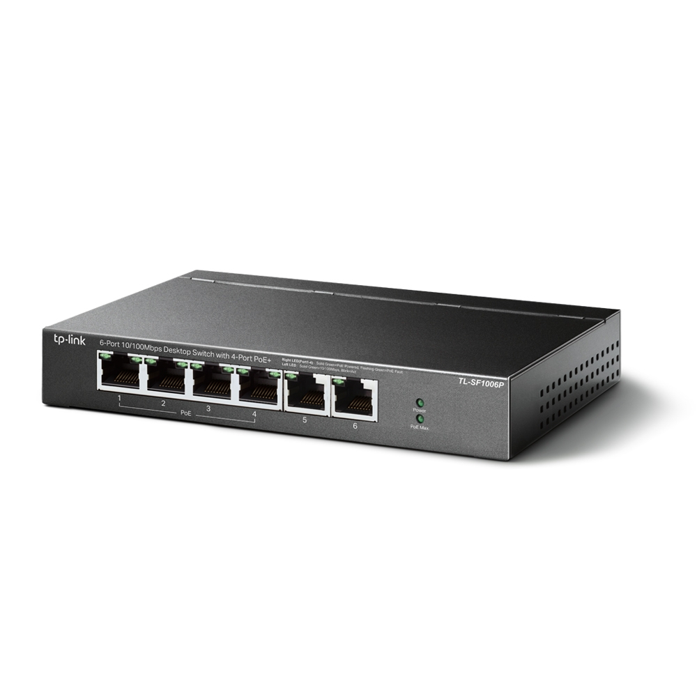 6-PORT POE+ FE DESKTOP SWITCH .