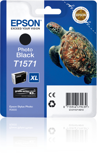 EPSON T1571XL (Schildkröte) schwarz Druckerpatrone