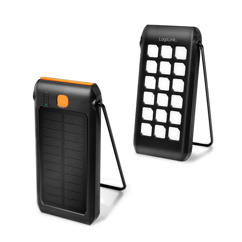 Logilink Solar Powerbank 10000 mAh 2x USB-A QC & 1x USB-C PD