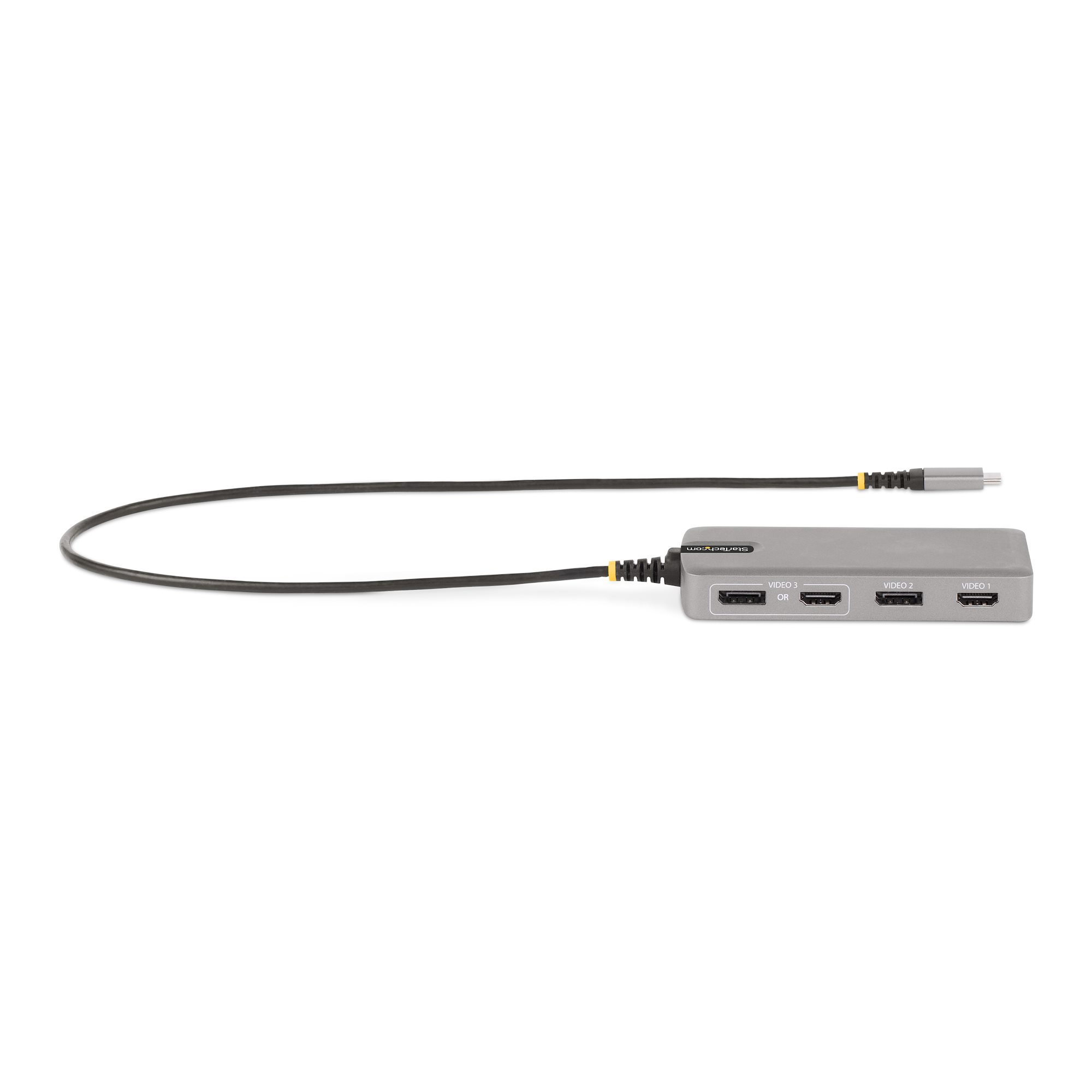 STARTECH.COM USB-C Multiport Adapter 3monitor Laptop Dockingstation 3x 4K HDMI &amp DP 3x USB-A 100W PD GbE Reisedock TB3/TB4 Dock