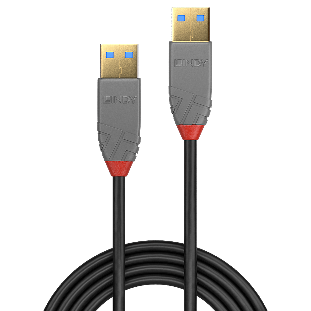 2M USB 3.2 TYP A KABEL 5GBIT/S ANTHRA LINE