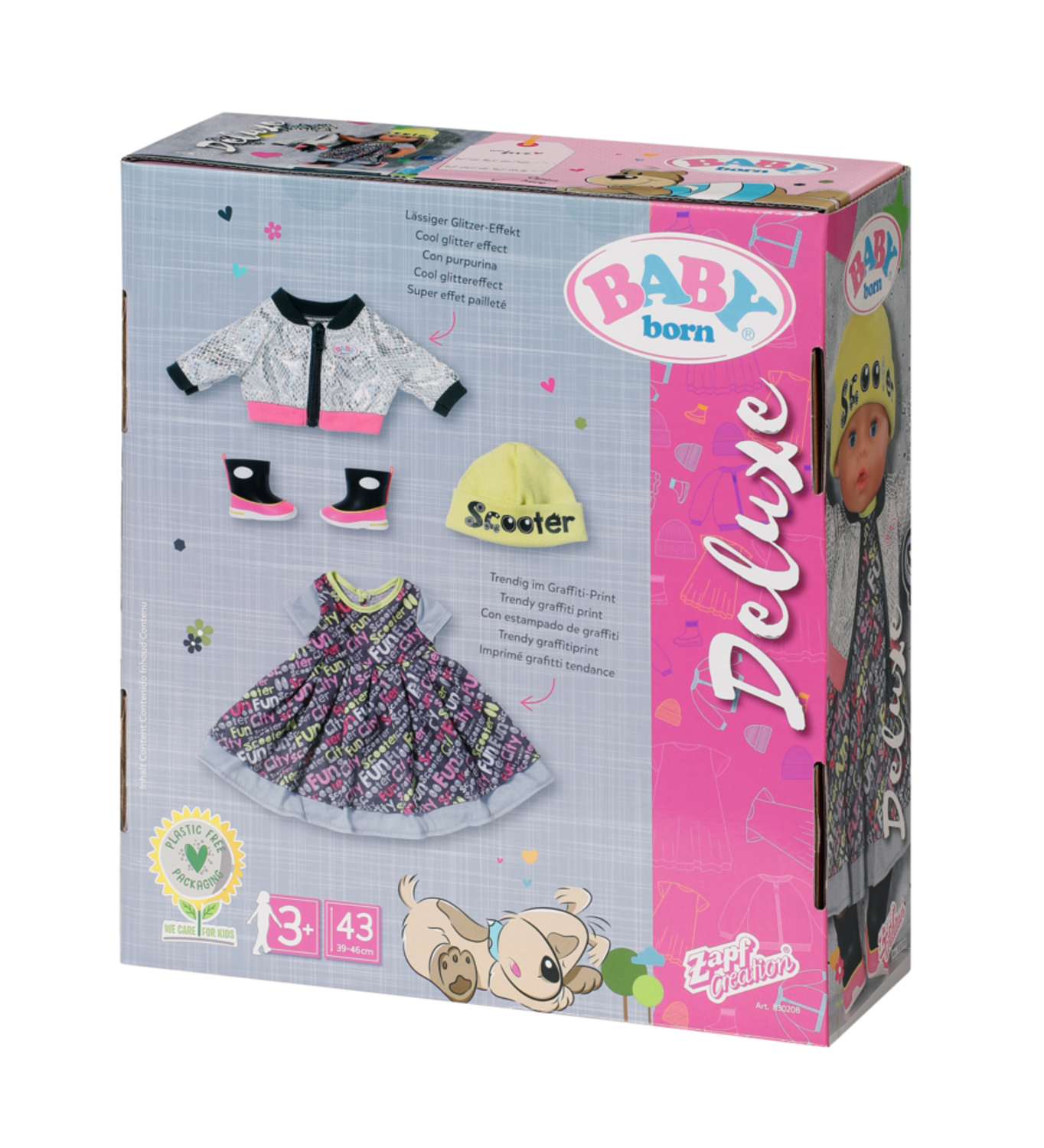 BABY born® City Deluxe Style 43 cm, Puppenzubehör