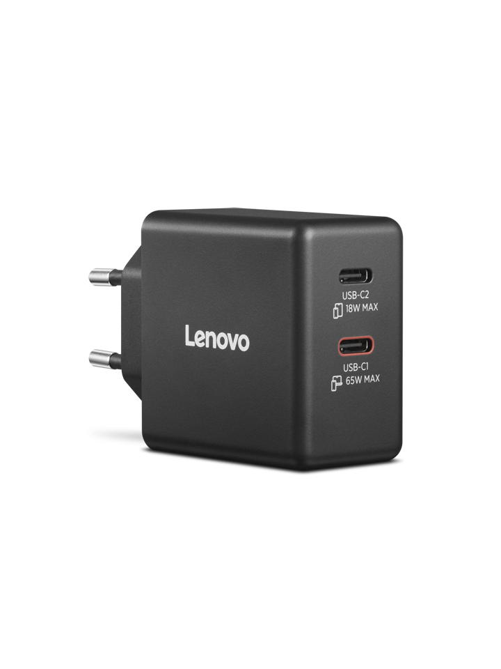 Lenovo Dual USB-C 65W GaN Charger