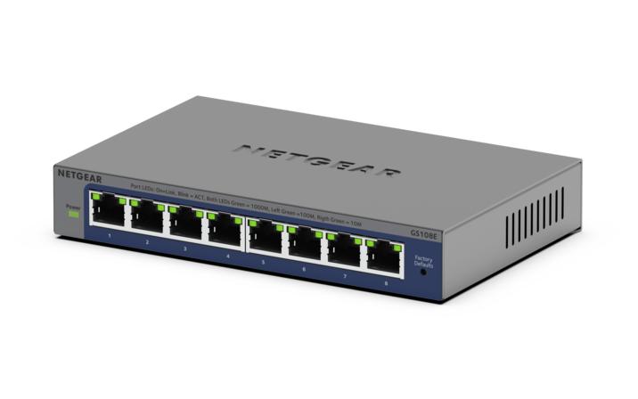 NETGEAR Switch PLUS 8-port 10/100/1000 GS108E-400EUS