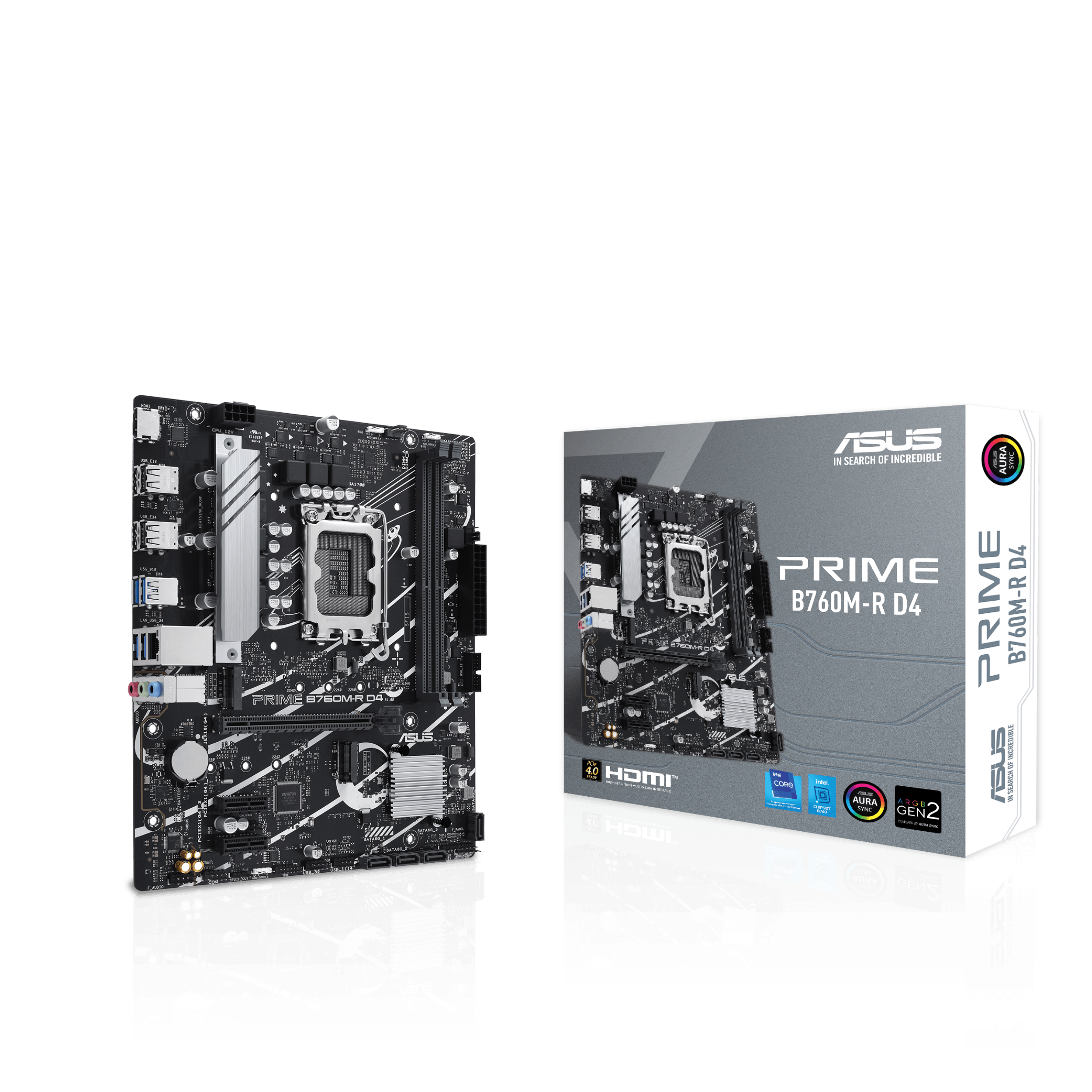 ASUS PRIME B760M-R D4 LGA1700 2xDDR4 4xSATA 2xM.2