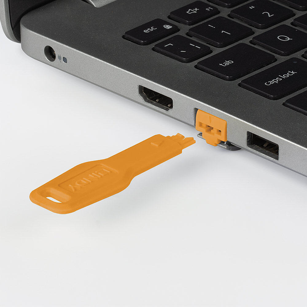LINDY RJ45 Port Schlösse Orange 20 Stuck