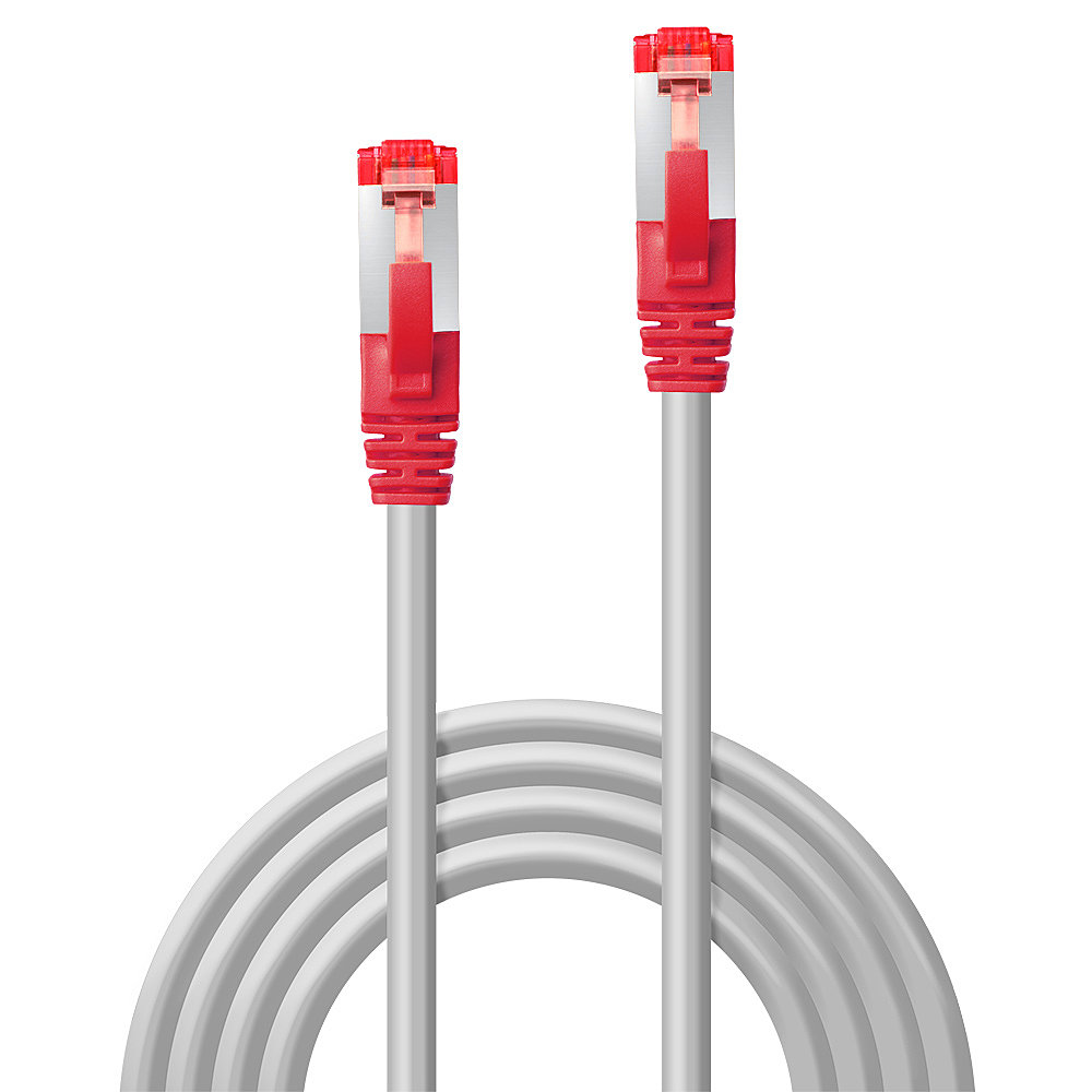 LINDY Patchkabel Cat6 CrossOver S/FTP grau/rot 10m