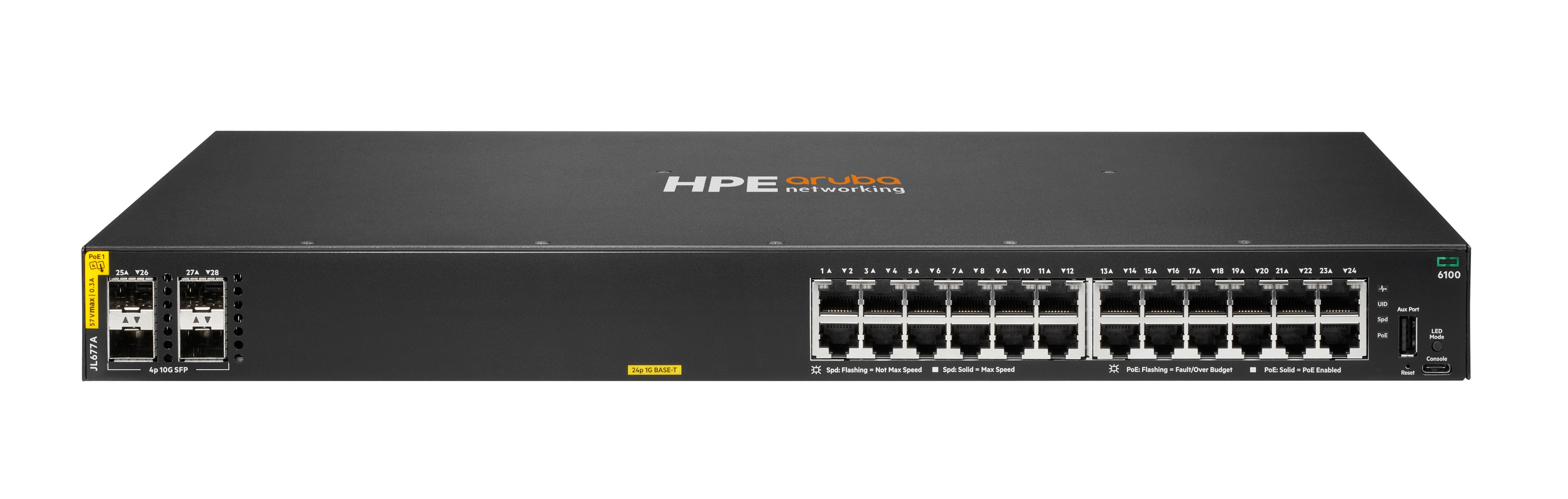ARUBA 6100 24G CL4 4SFP+ STOCK .