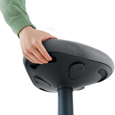 LEITZ Sitz- & Stehhocker Ergo Active 65440089 dunkelgrau, 1 St.
