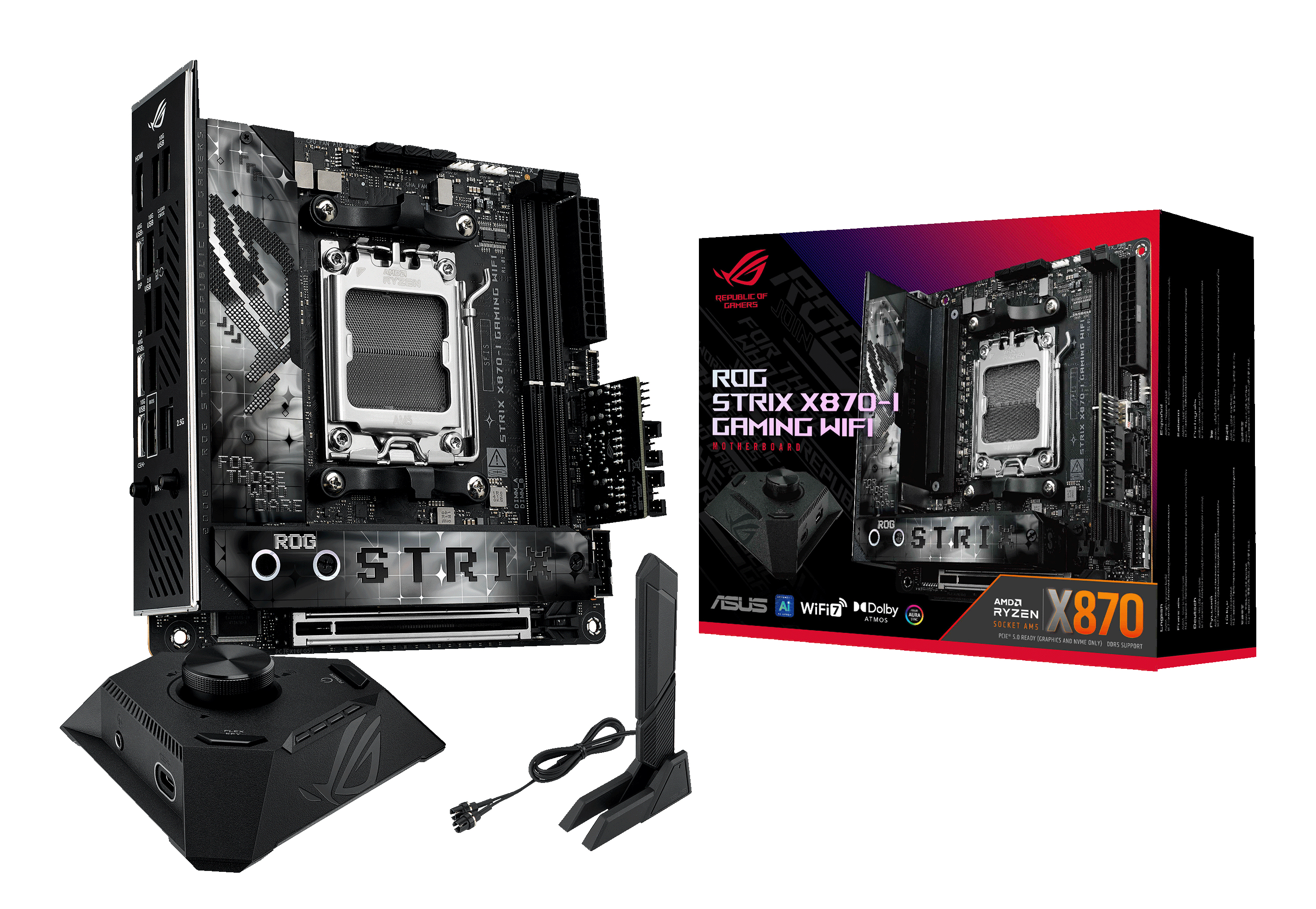 ASUS ROG STRIX X870-I GAMING WIFI AM5 DDR5 mini ITX MB