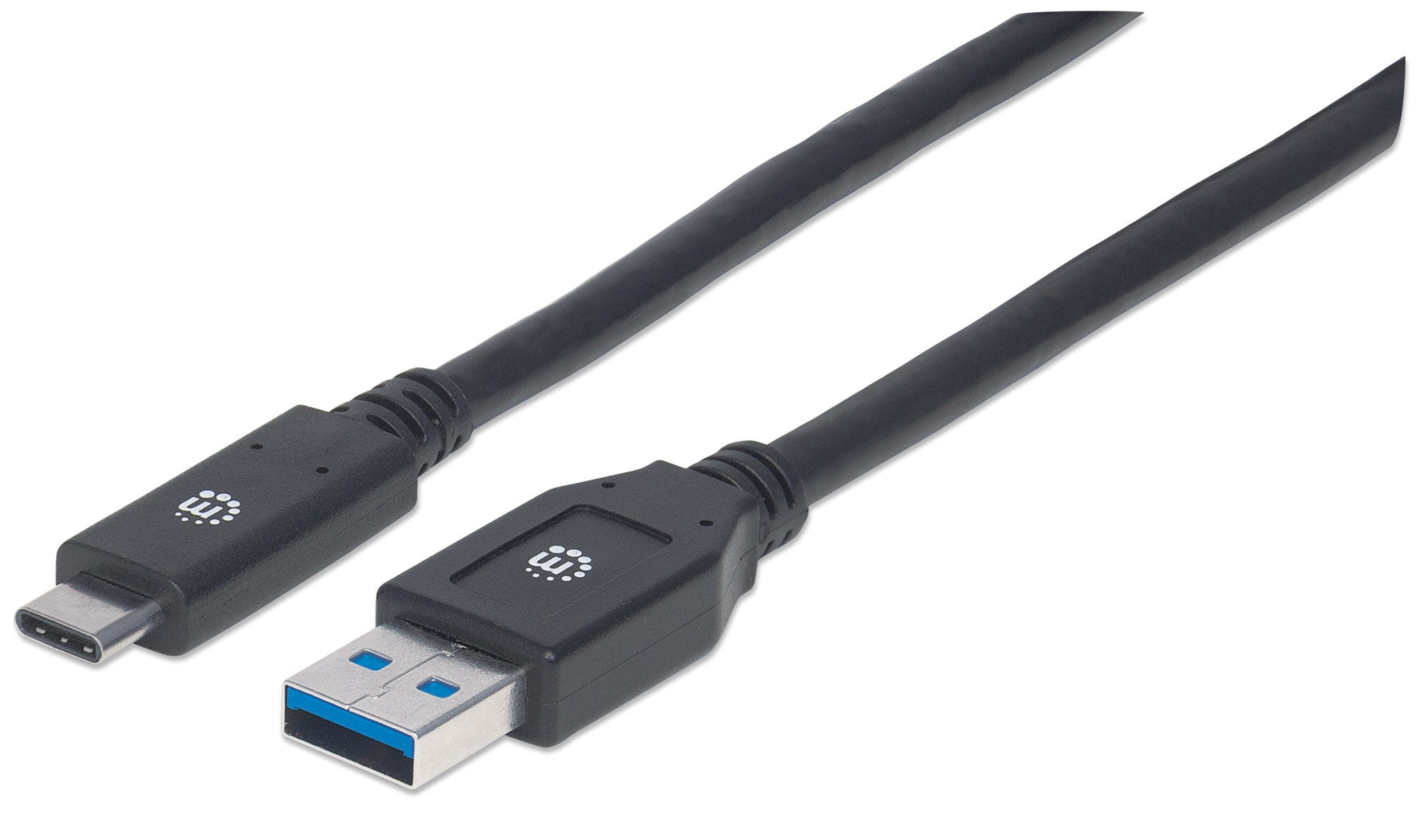 MANHATTAN USB 3.1 Typ C Gen1-Kabel 3m Typ C-Stecker auf Typ A-Stecker 5 Gbit/s schwarz