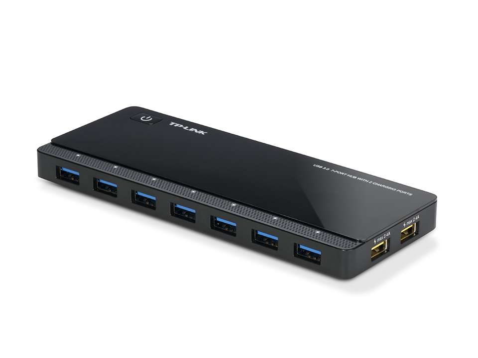 7-Port-USB-3.0-Hub mit 2 Ladeports (UH720), USB-Hub