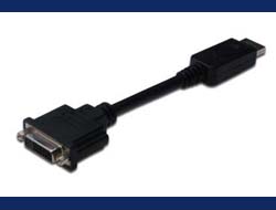 DIGITUS DisplayPort Adapter DP -> DVI 0,15m Verriegelung