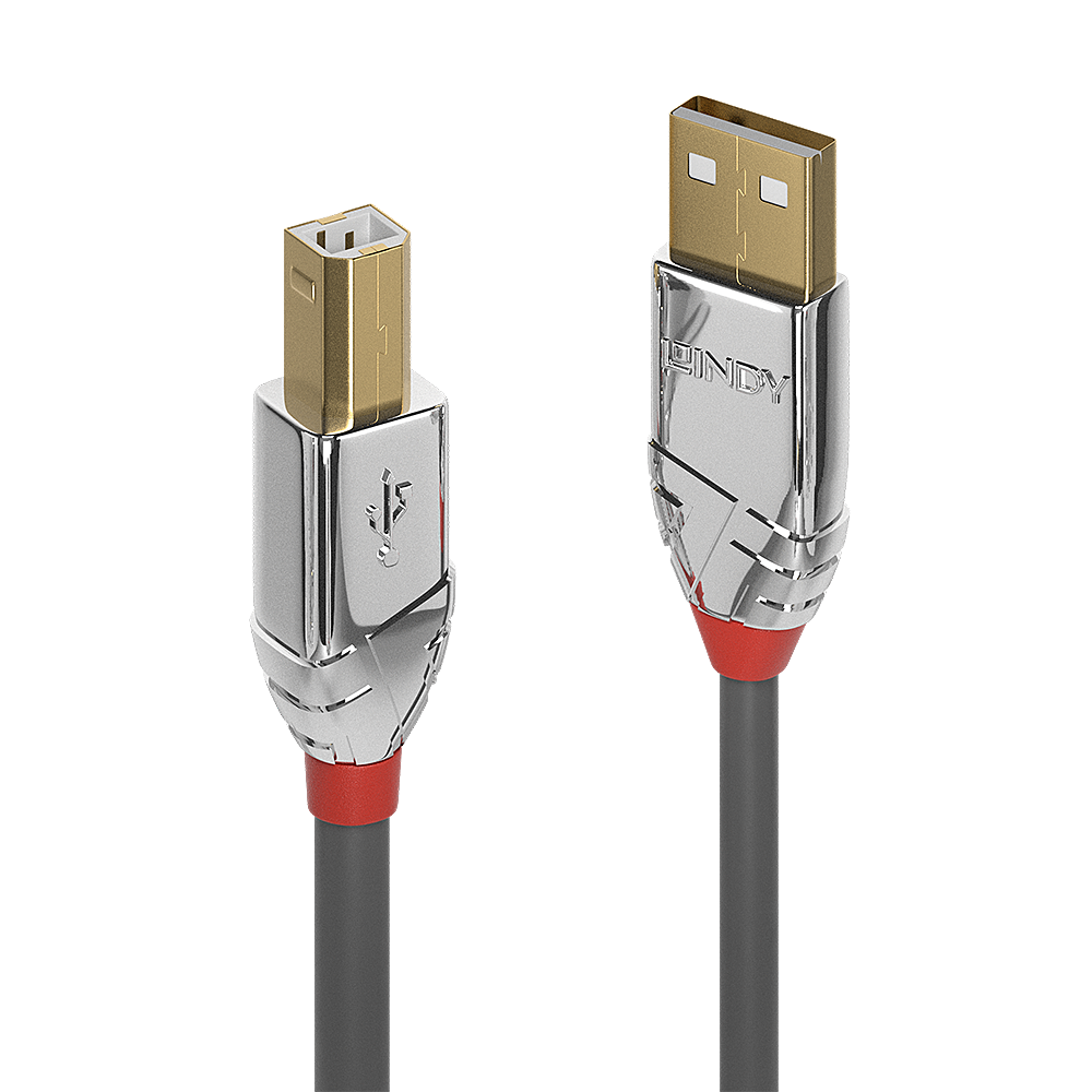 LINDY USB 2.0 Kabel Typ A/B Cromo Line M/M 3m
