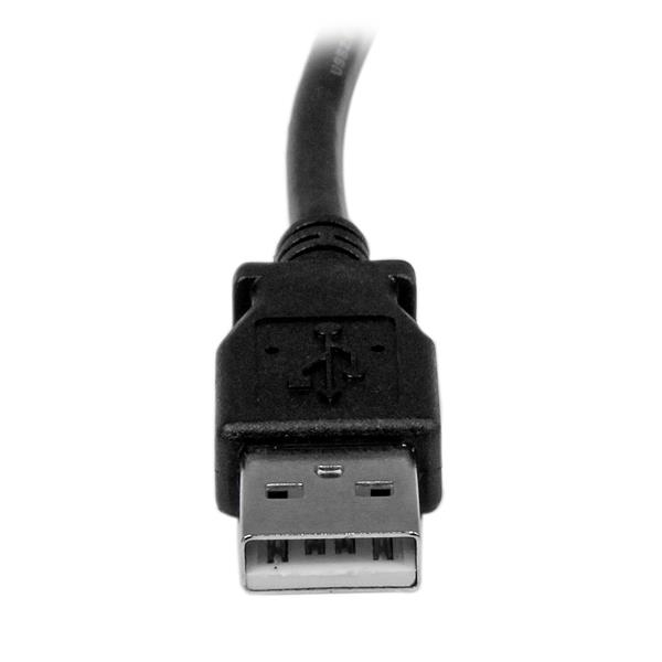2M RIGHT ANGLE USB B CABLE .