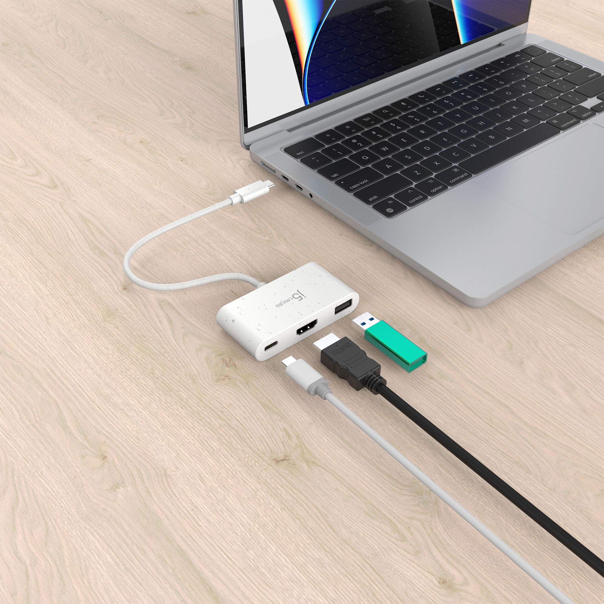 ECO-FRIENDLY USB-C TO HDMI USB TYPE-A WITH POWER DELIVERY