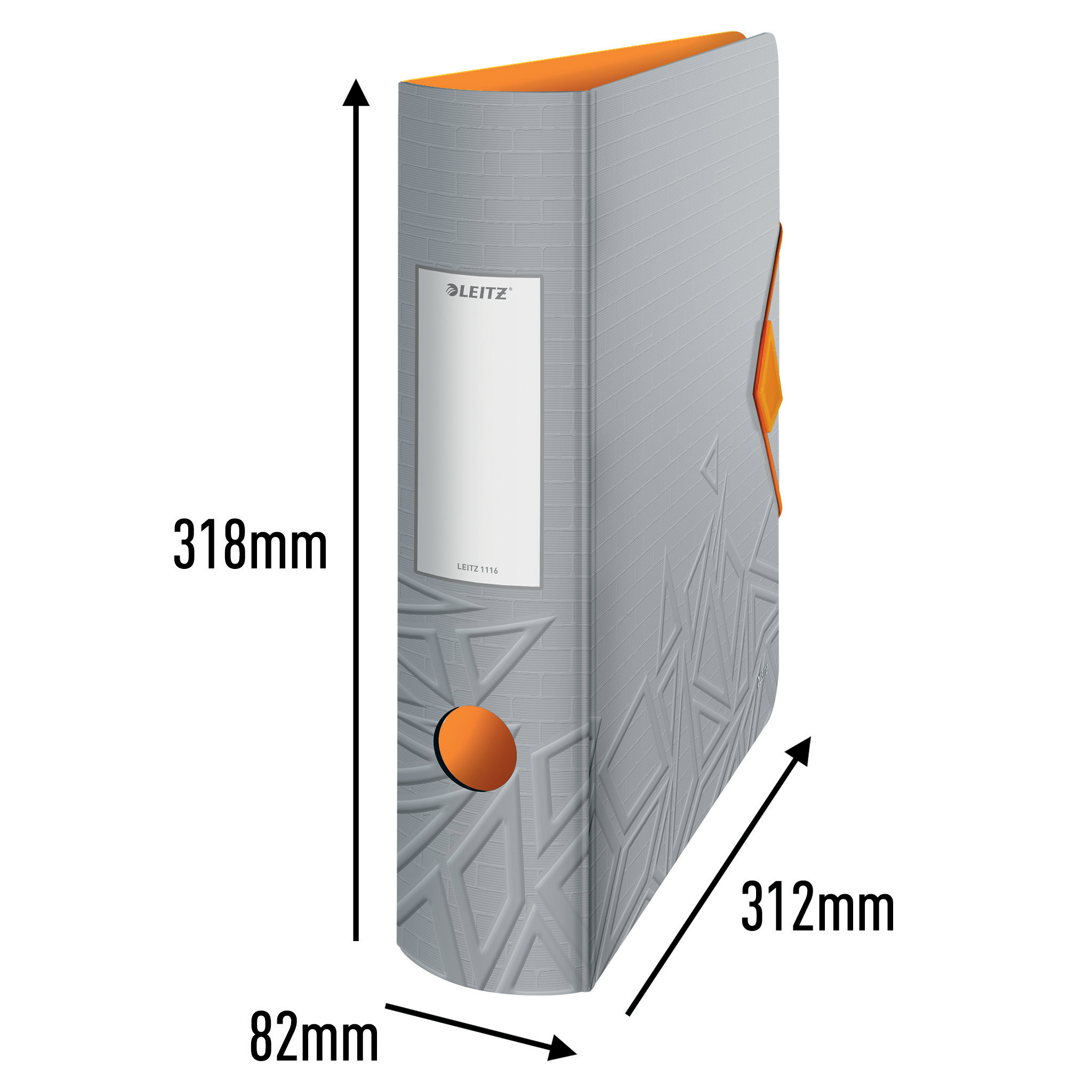 LEITZ Active Urban Chic Ordner grau Kunststoff 8,2 cm DIN A4, 1 St.