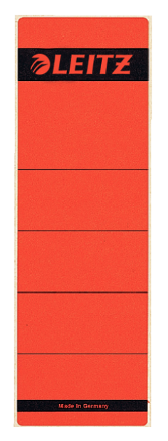 LEITZ Ordneretiketten 1642 rot für 8,0 cm Rückenbreite, 10 St.