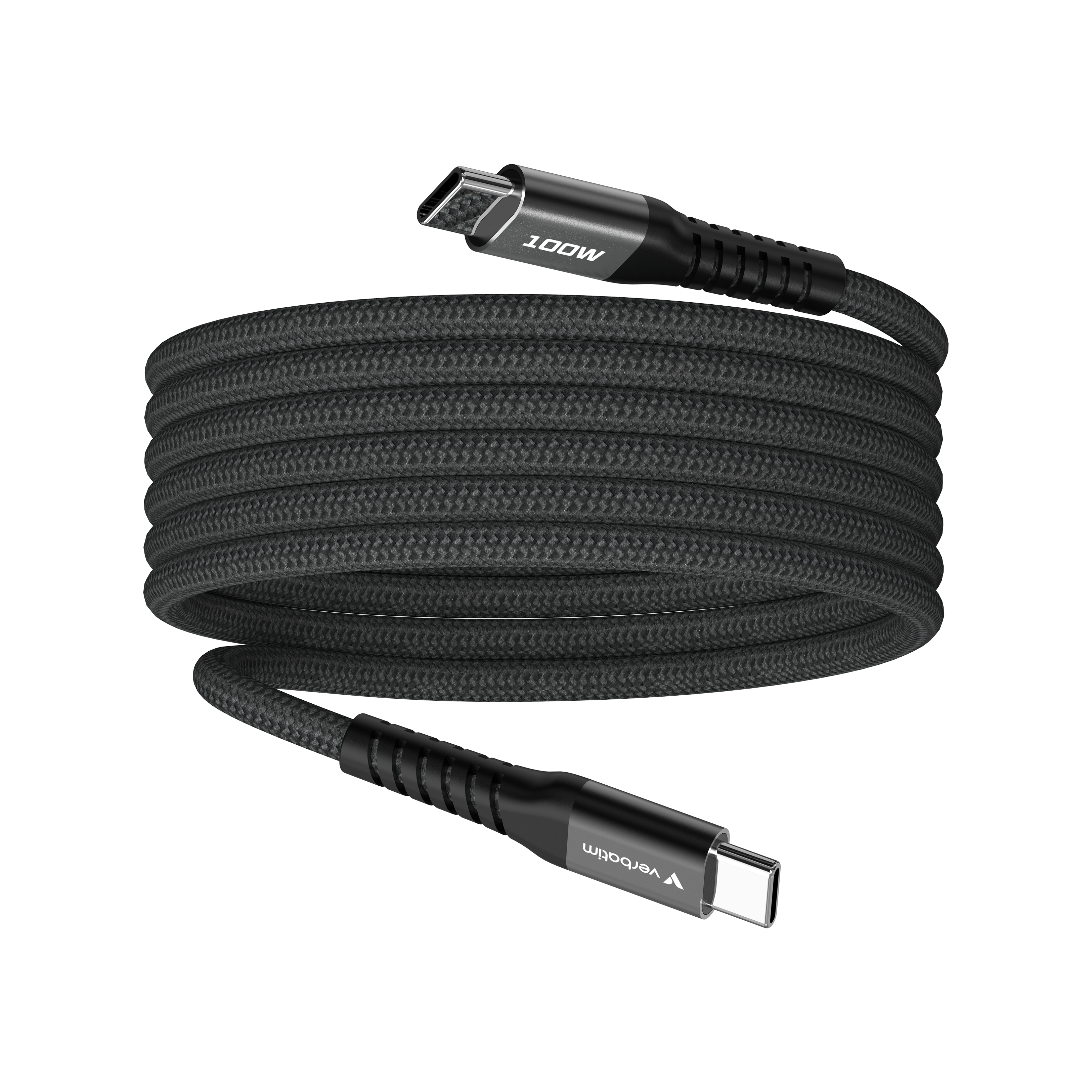 verbatim Sync & Charge Magnetkabel Ladekabel schwarz, Kabellänge: 1,2 m, 100 W