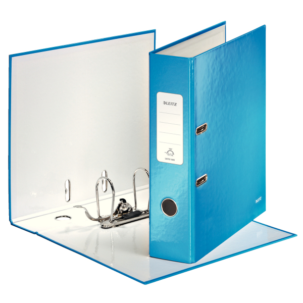 LEITZ Ordner blau Karton 8,0 cm DIN A4, 1 St.