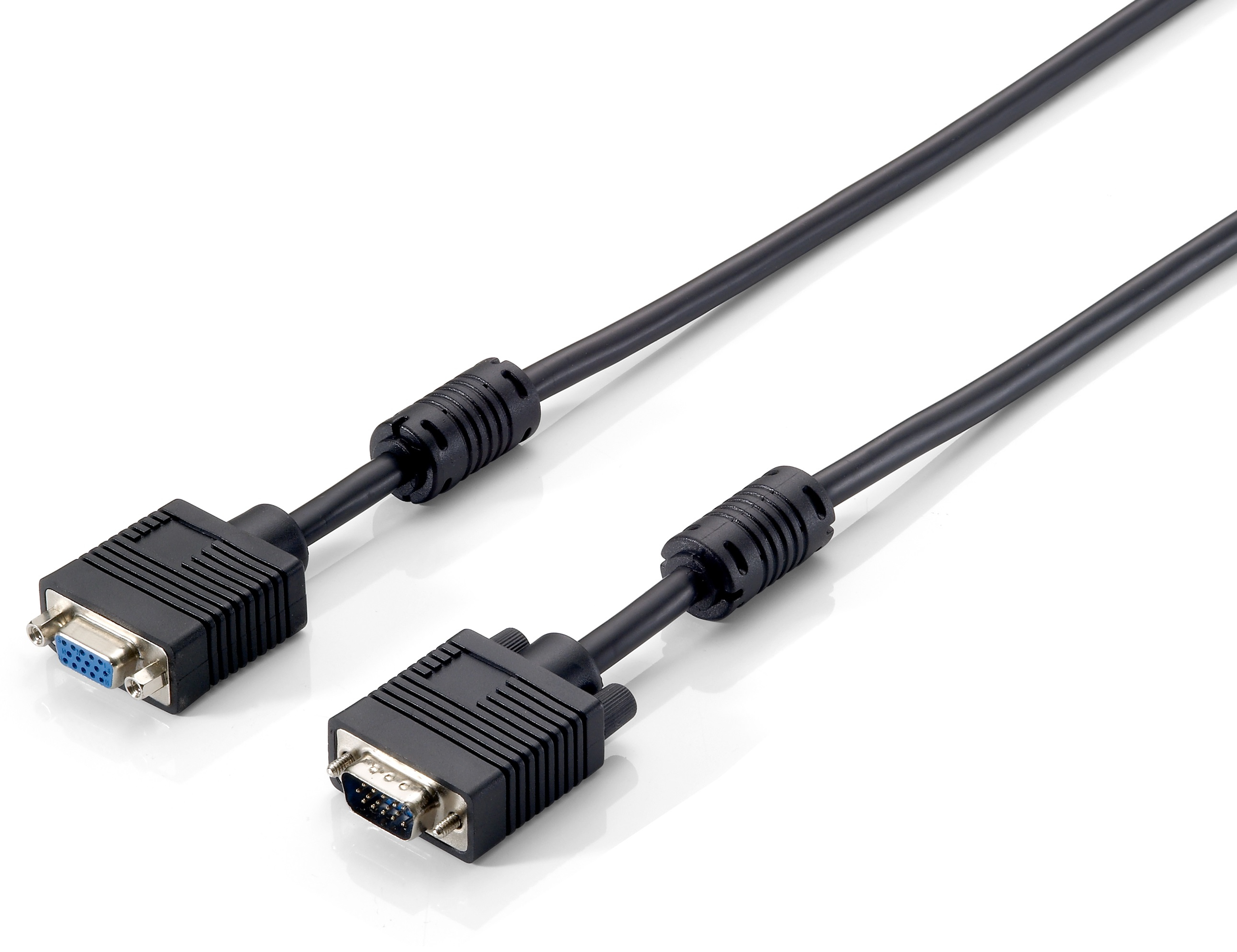 Equip VGA Kabel 1024x 768/60Hz Erweit. St/Bu 15.00m schwarz Polybeutel