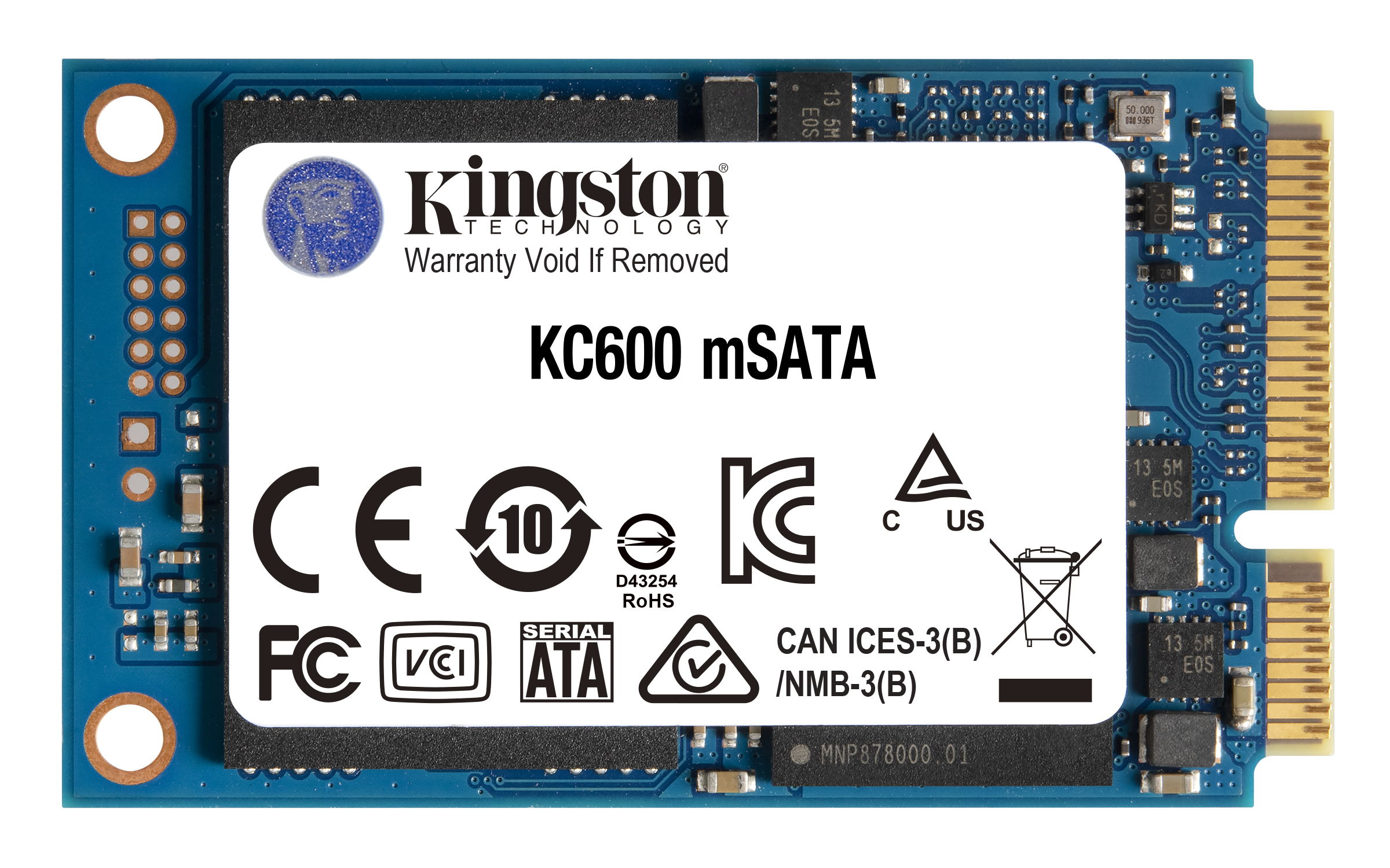 KINGSTON KC600 1024GB SATA3 mSATA SSD