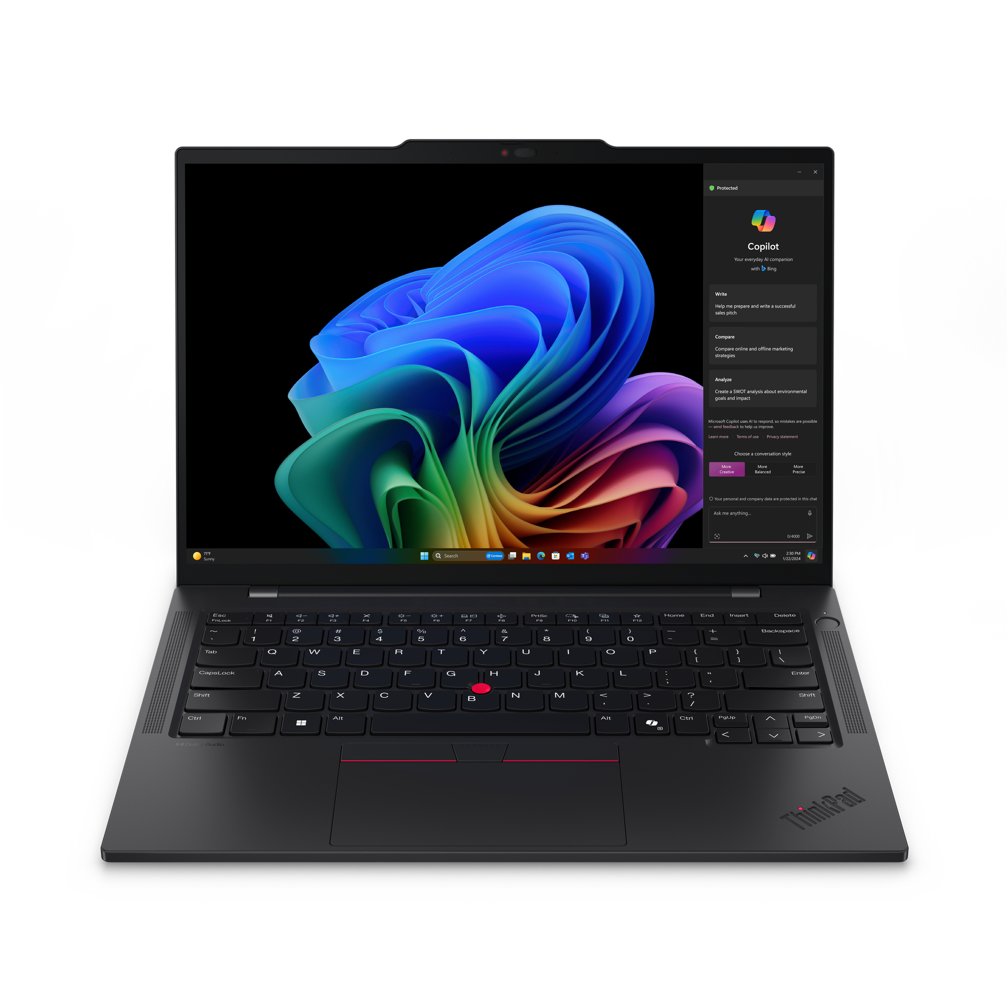 LENOVO ThinkPad T14s G6 Qualcomm Snapdragon X1E-78-100 35,56cm 14Zoll No Touch WUXGA 32GB 1TB SSD UMA W11P No WWAN Black TopSeller