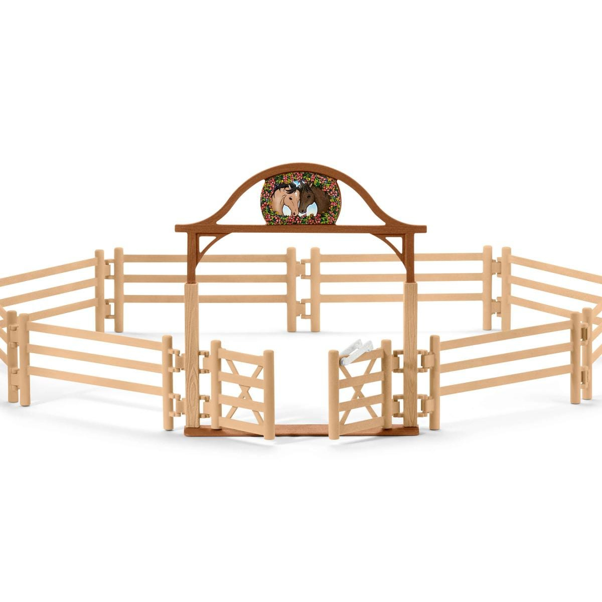 Horse Club Pferdekoppel mit Eingangstor, Spielfigur
