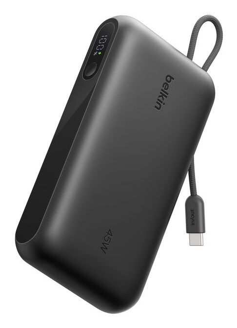 BOOSTCHARGE PWRBANK W/ DISPLAY BLACK / 20000MAH W/ USB-C CABLE