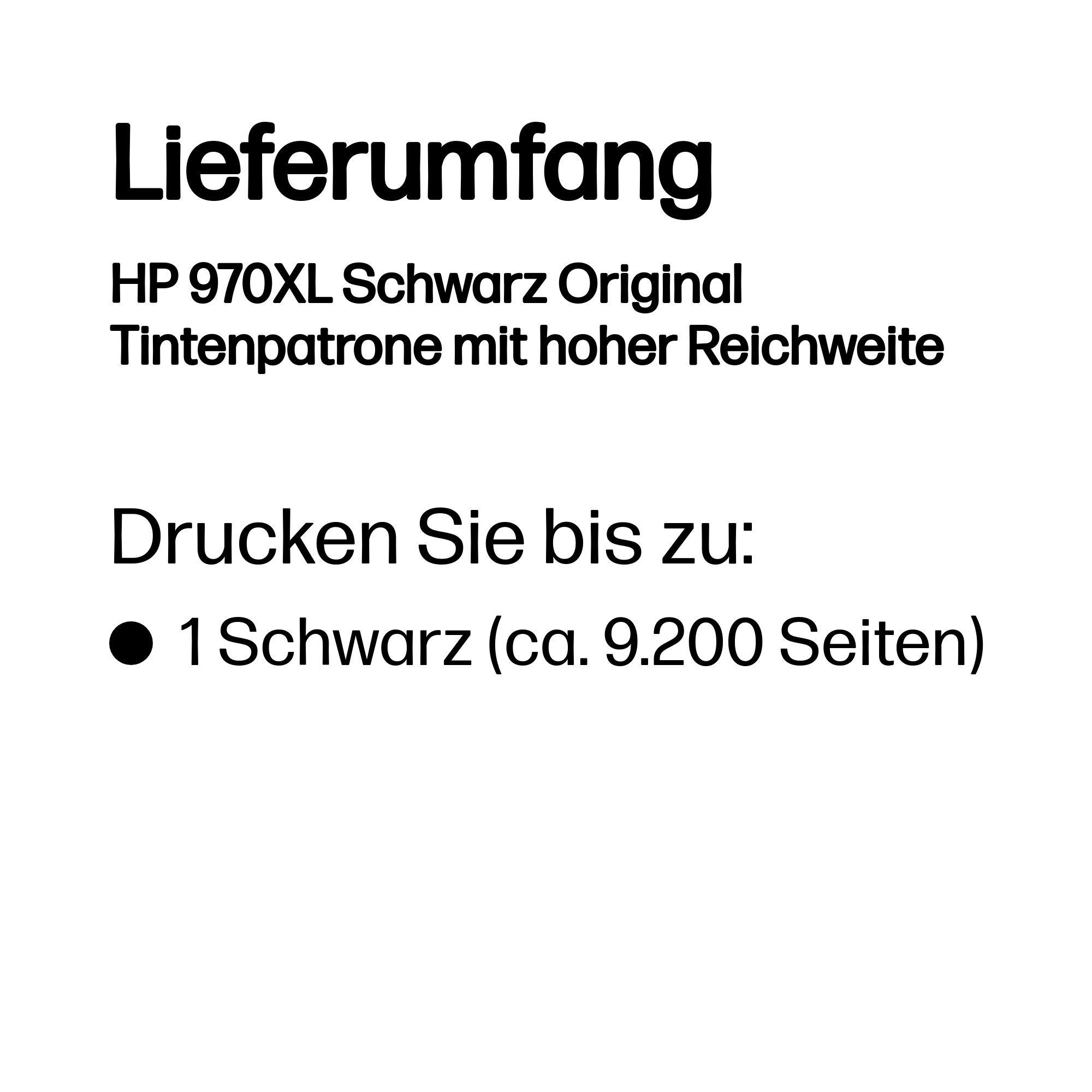 HP 970XL(CN625AE) schwarz Druckerpatrone