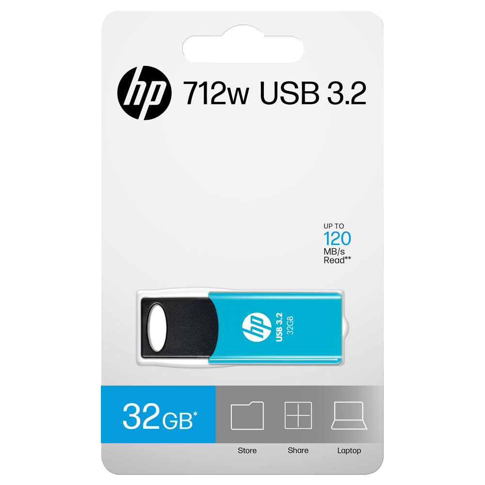 HP 32GB 712w Blue USB 3.2 Flash Drive