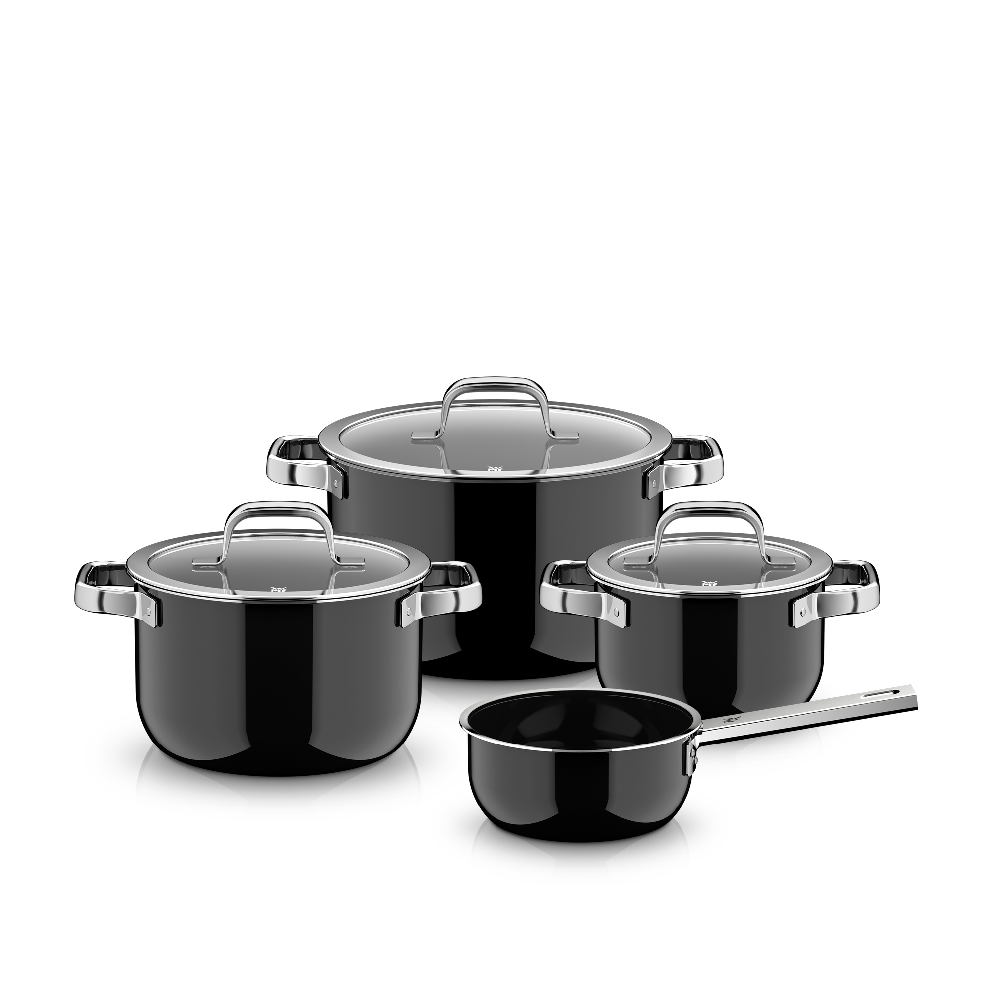 WMF Topf-Set Fusiontec® Mineral Pro schwarz 4-tlg., 4 Set