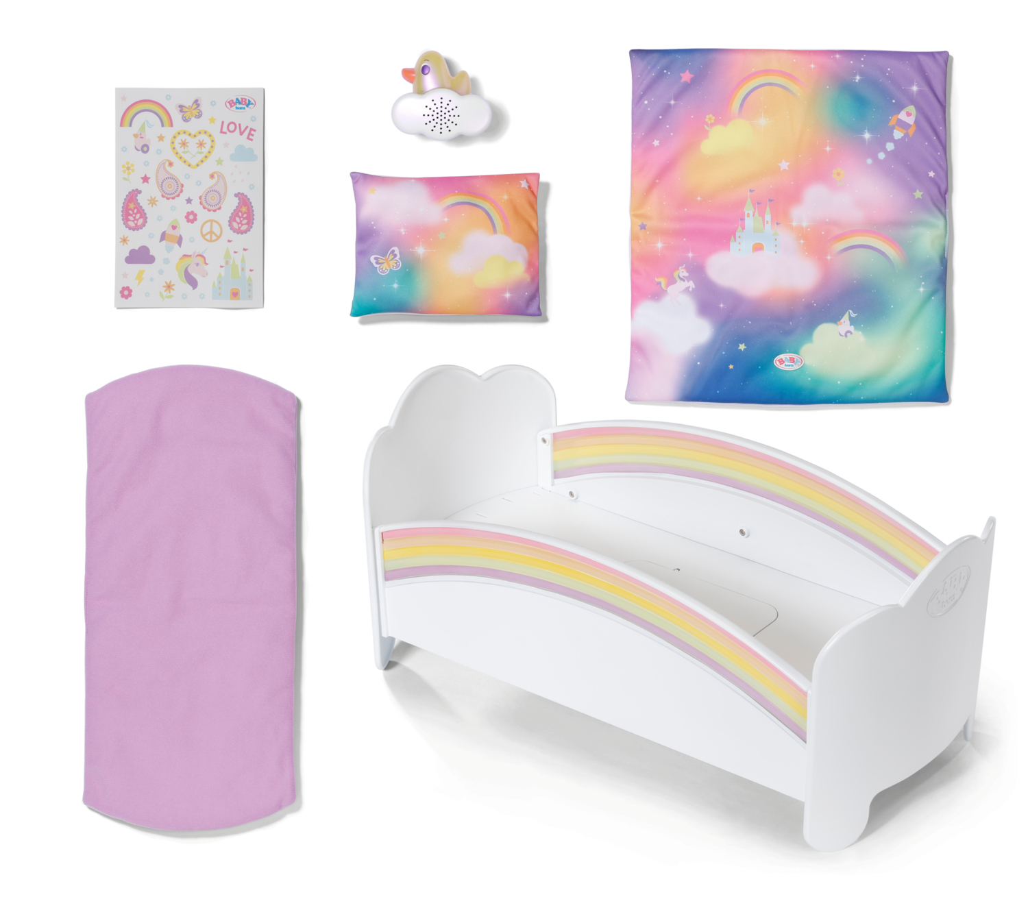 BABY born® Regenbogen Bett, Puppenmöbel