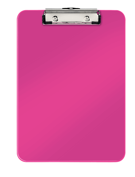 LEITZ Klemmbrett WOW 3971 DIN A4 pink Kunststoff, 1 St.