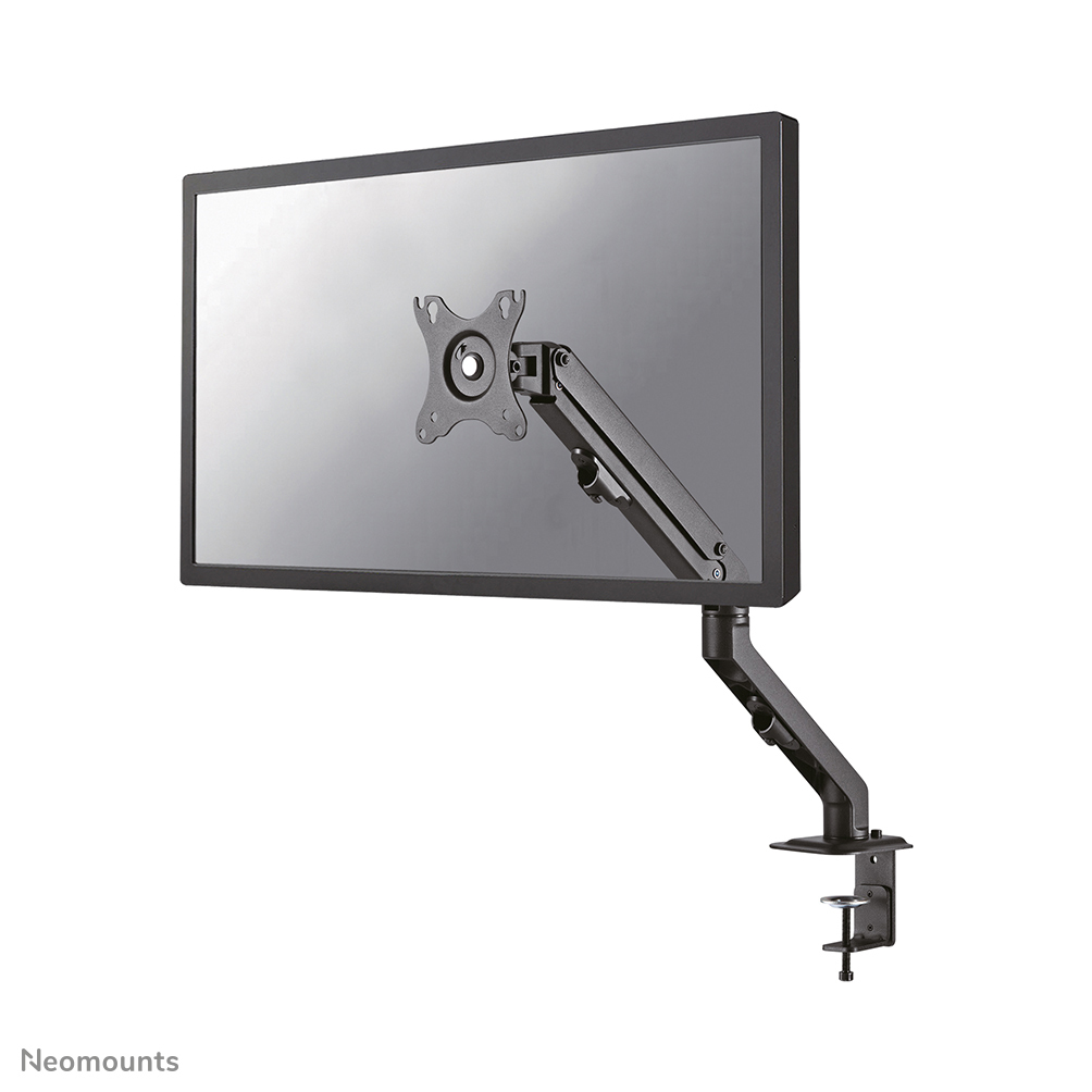 NEOMOUNTS DeskStand Arm Tischlagerung bis 58,6cm 27Zoll 2-7kg Durchführung/Klemme Gasfeder Volle Bewegung Pivot VESA100x