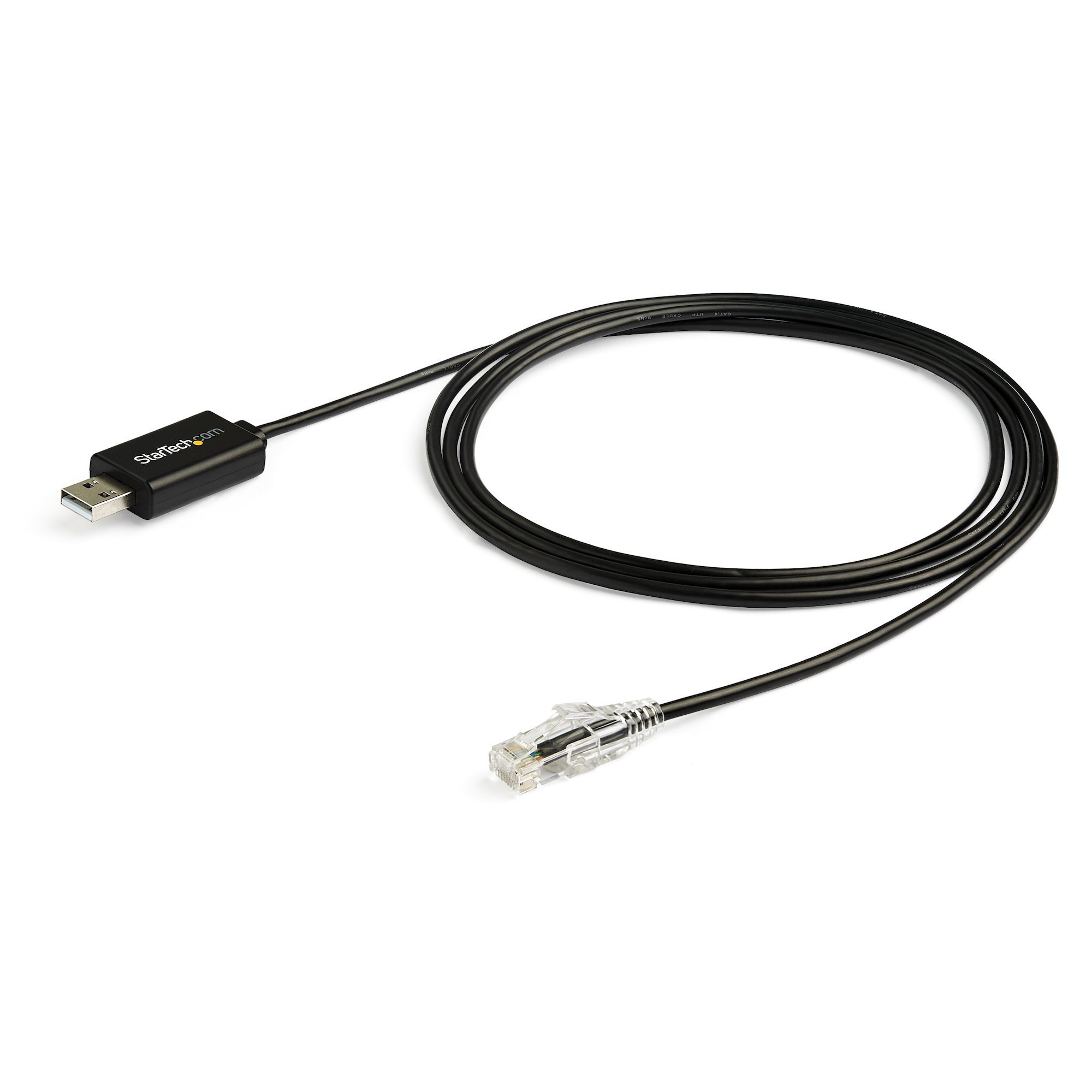 STARTECH.COM 6 ft 1.8m Cisco USB Console Cable - USB to RJ45 Rollover Cable - 460Kbps - Windows Mac and Linux Compatible - M/M